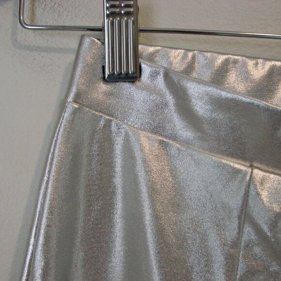 Fashion Nova Silver Metallic Pants Your Wildest Dreams Club Party NEW NWT XS - Picture 6 of 13